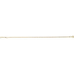 Chaîne Cheville Plaqué Or Maille Chemin De Fer 1.6mm 23 à 25cm