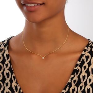 Collier Plaqué Or Zirconium Serti Clos 3mm Chaîne Forçat 1.2mm 38 à 42cm