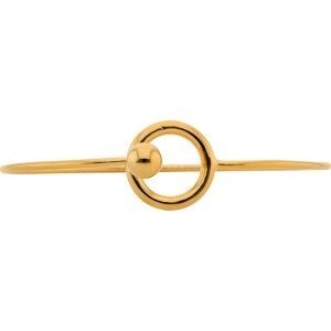 Jonc Plaqué Or 61mm Tube 1.5mm Fermoir Boule 6mm