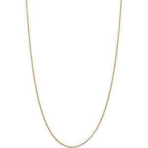 Collier Chaîne Plaqué Or Maille Forçat Diamanté 1.1mm 45cm