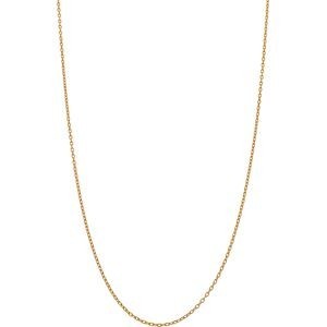 Collier Chaîne Plaqué Or Maille Forçat Diamanté 1.1mm 45cm