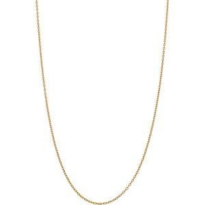 Collier Chaîne Plaqué Or Maille Forçat Diamanté 1.1mm 45cm