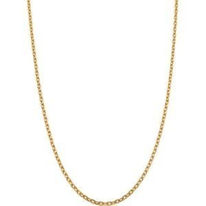Collier Chaîne Plaqué Or Maille Forçat Limé 3.5mm 60cm