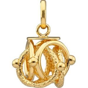 Pendentif Plaqué Or Cyclone 12*16mm Avec Bélière