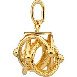 Pendentif Plaqué Or Cyclone 12*16mm Avec Bélière