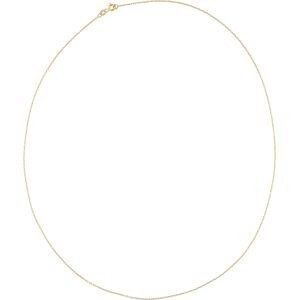 Collier Chaîne Or 375 Maille Forçat Diamanté Allégé 1mm 55cm