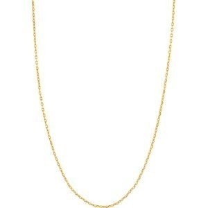 Collier Chaîne Plaqué Or Forçat Diamanté 1.3mm 40cm