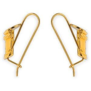 Boucles D'oreilles Plaqué Or Pendant 29mm Ka 15*23mm