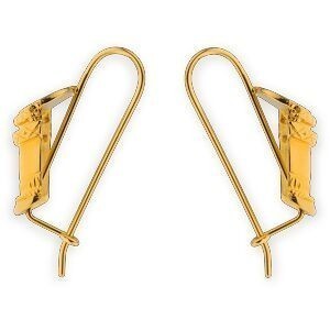 Boucles D'oreilles Plaqué Or Pendant 29mm Ka 15*23mm