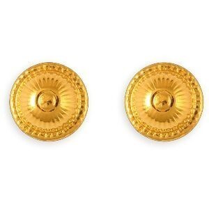 Boucles D'oreilles Plaqué Or Chou 10mm