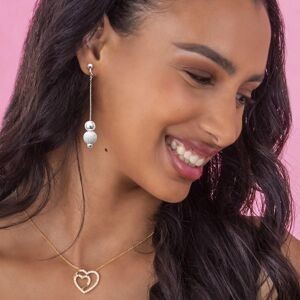 Boucles D'oreilles Argent 925 Boules 4  à 6mm Pendant 65mm