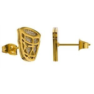 Boucles D'oreilles Acier Bicolore Gwoka 10.5*12.5mm