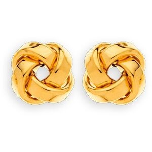 Boucles D'oreilles Or 375 Nœud 11mm