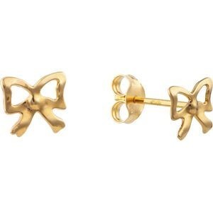 Boucles D'oreilles Or 750 Nœud Ruban 5.7*5.3mm