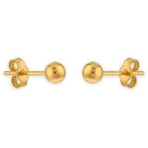 Boucles D'oreilles Or 750 Boule 5mm