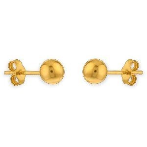 Boucles D'oreilles Or 750 Boule 7mm