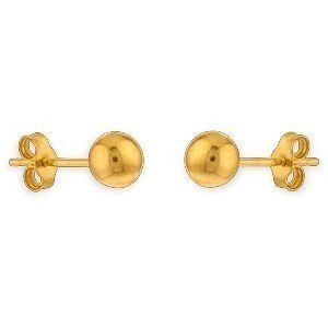 Boucles D'oreilles Or 750 Boule 7mm