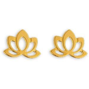Boucles D'oreilles Fleur de Lotus 7*5mm Or 750