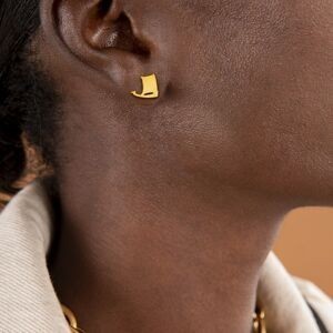 Boucles D'oreilles Or 375 Yole 7*7mm