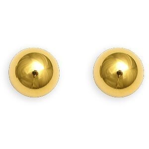 Boucles D'oreilles Or 375 Bouton 8mm