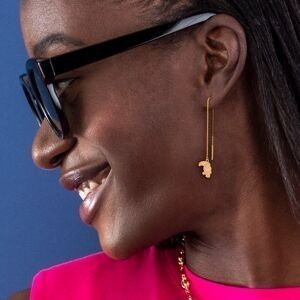Boucles D'oreilles Or 750 Guyannaise 100m Toucan  8*11mm