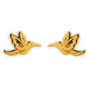 Boucles D'oreilles Or 375 Colibri 7*10mm