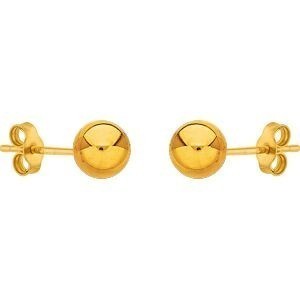 Boucles D'oreilles Or 750 Bouton 8mm