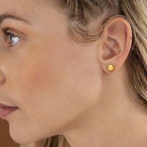 Boucles D'oreilles Or 750 Bouton 6mm