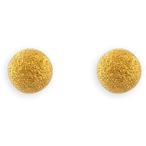 Boucles D'oreilles Or 375 Boule Sablée 4mm
