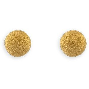 Boucles D'oreilles Or 375 Boule Sablée 5mm