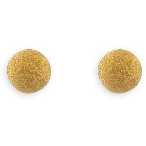 Boucles D'oreilles Or 375 Boule Sablée 5mm