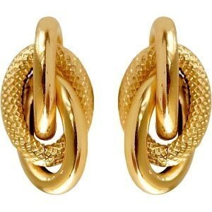 Boucles D'oreilles Or 750 Nœud Forçat Antillais 6.5*11mm