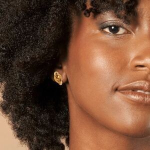 Boucles D'oreilles Or 750 Nœud Forçat Antillais 7.5*14mm