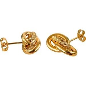 Boucles D'oreilles Or 750 Nœud Forçat Antillais 9*17mm