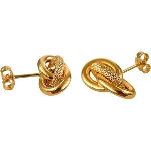 Boucles D'oreilles Or 750 Nœud Forçat Antillais 9*17mm