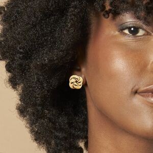 Boucles D'oreilles Or 375 Nœud 25mm