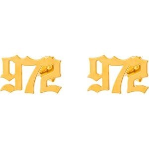 Boucles D'oreilles Or 750 972 13*8mm