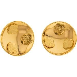 Boucles D'oreilles Or 750 Batée 10mm