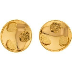 Boucles D'oreilles Or 750 Batée 10mm