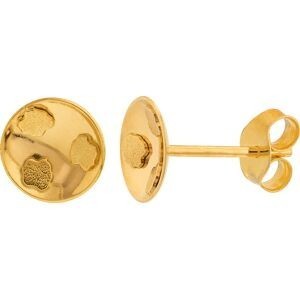 Boucles D'oreilles Or 750 Batée 10mm