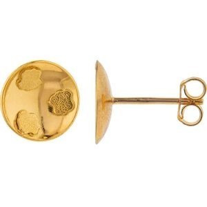 Boucles D'oreilles Or 750 Batée 10mm