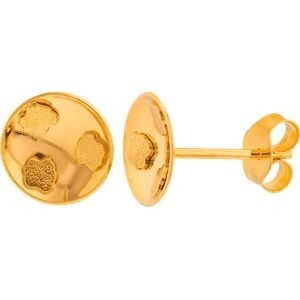 Boucles D'oreilles Or 750 Batée 12mm