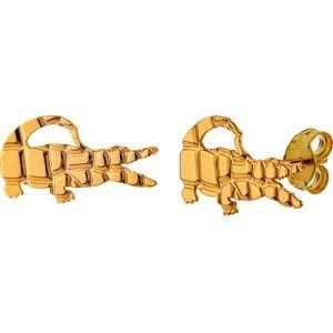 Boucles D'oreilles Or 375 Crocodile Martelé 16*8mm