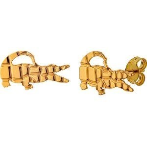 Boucles D'oreilles Or 375 Crocodile Martelé 16*8mm