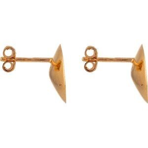 Boucles D'oreilles Plaqué Or Batée 12mm