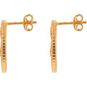 Boucles D'oreilles Plaqué Or Cayennaise 11*14mm