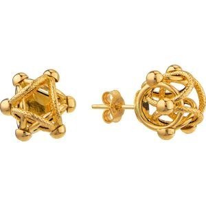 Boucles D'oreilles Or 750 Cyclone 10mm