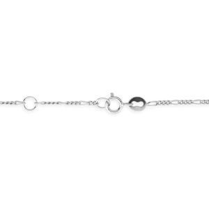 Bracelet Identité Argent 925 Email Carte Matinique Cœur 7*11mm 14  à 16cm