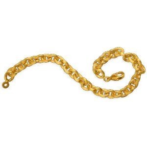 Bracelet Plaqué Or Maille Forçat Antillais Strié 6mm 19cm