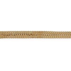 Bracelet Plaqué Or Maille Américaine 9mm 20cm